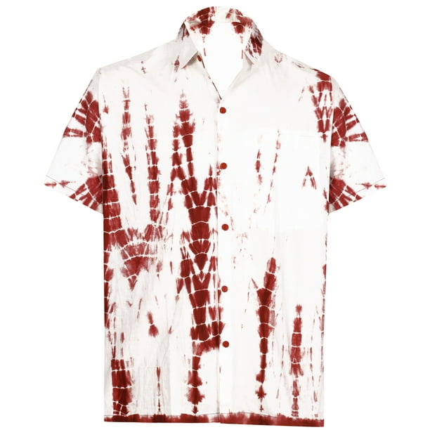Men/'s Hawaiian Shirt Button Down Casual Holiday Camp Beach Shortsleeve Aloha Tee